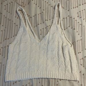 Trinity Tank ~ Cream Cable Knit